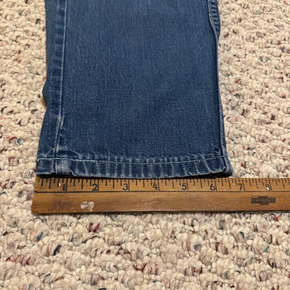 Vintage 80s Levis High Waisted Straight Leg Mom Jeans Medium Wash Blue 27x28.5 - Picture 12 of 13